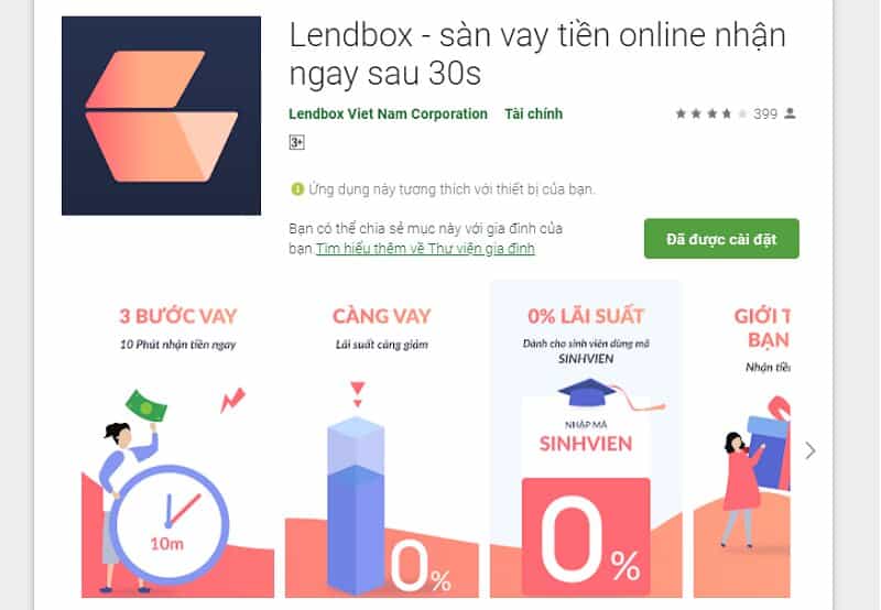 Hướng dẫn vay tiền nhanh Lendbox
