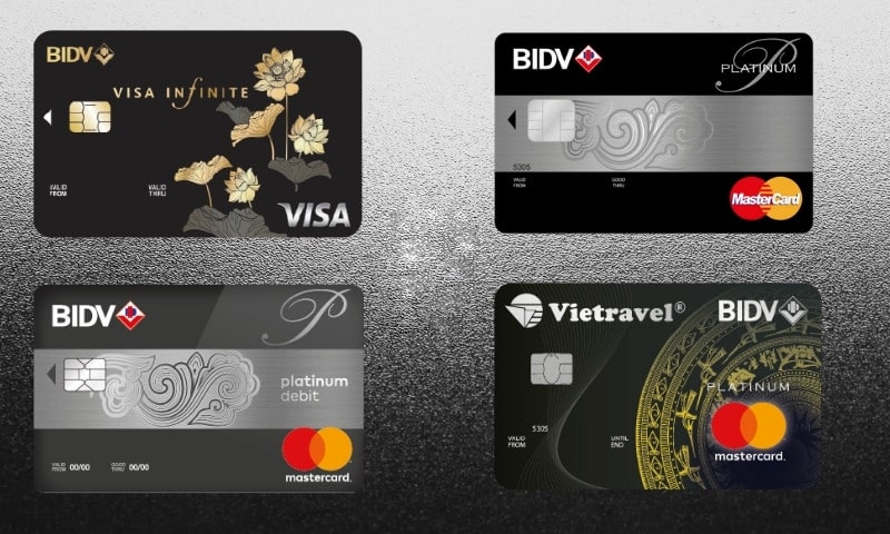 Các loại thẻ đen BIDV hiện nay