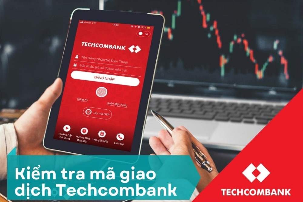Kiểm tra mã giao dịch Techcombank