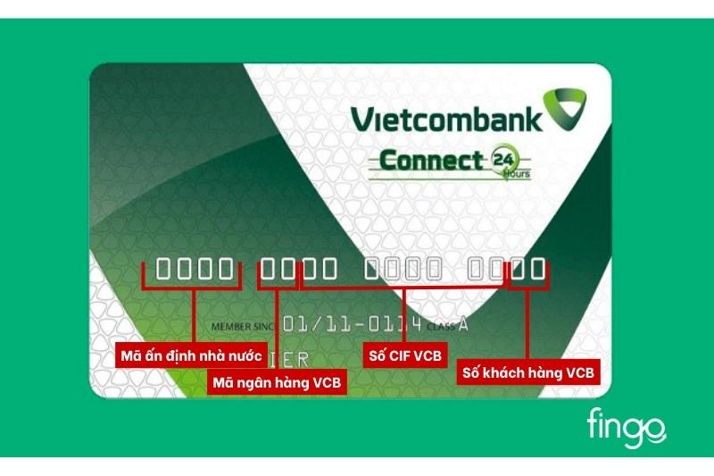 Số CIF Vietcombank nằm ở đâu?