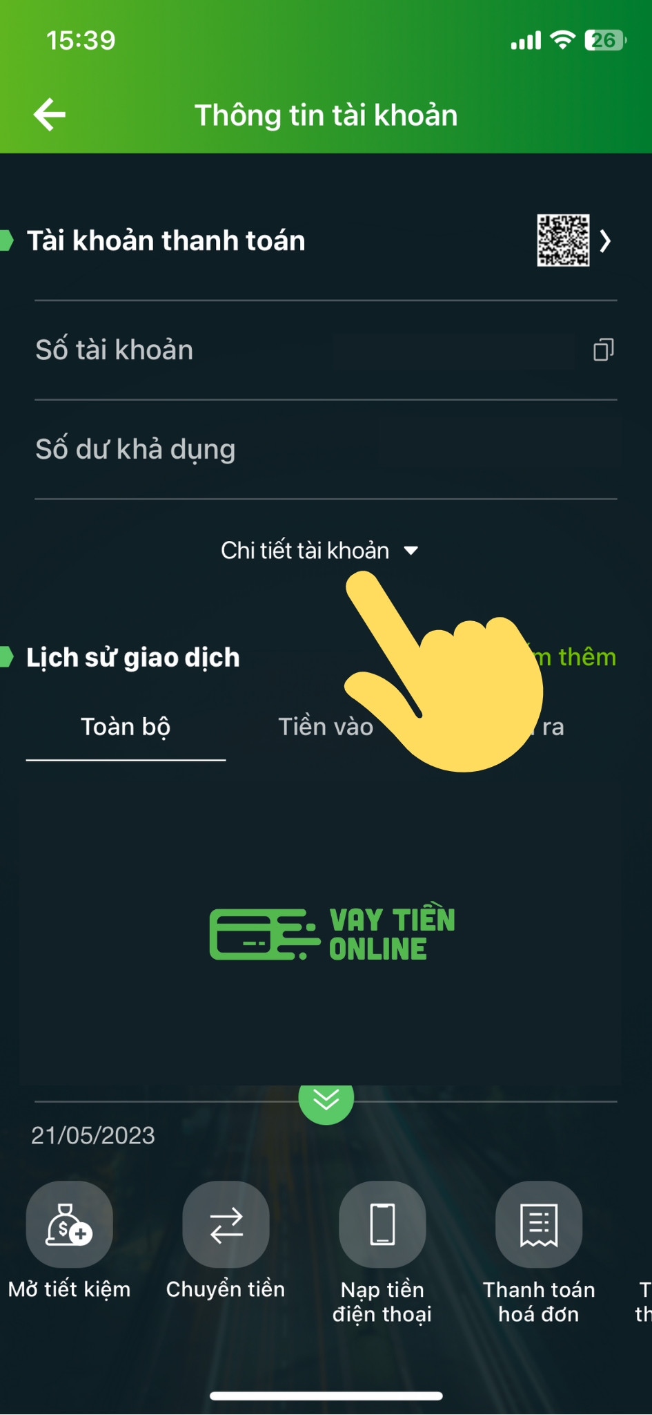 Tra cứu chi nhánh ngân hàng Vietcombank bước 3