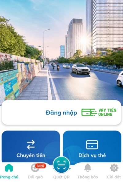 Truy cập vào ứng dụng SmartBanking BIDV và đăng nhập vào tài khoản của bạn.