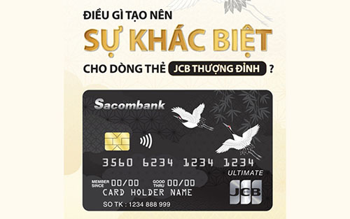 Các loại thẻ Sacombank: Thẻ nào phù hợp với bạn? 25 JCB Ultimate