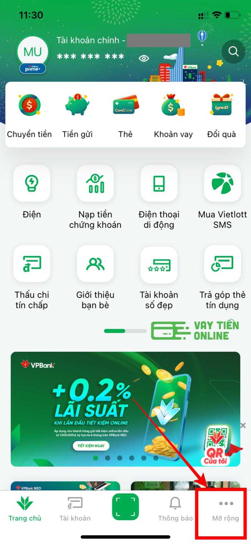 Khoa the VPBank online 1