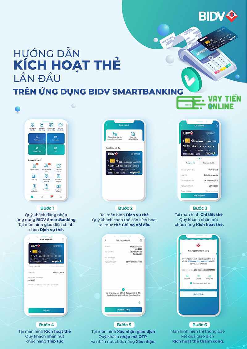 Kich hoat the BIDV qua App