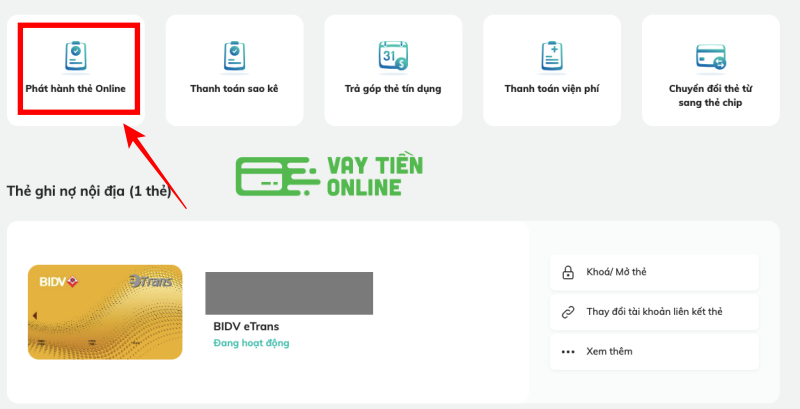 Hướng dẫn cách làm thẻ BIDV online miễn phí tại nhà 17 Lam the BIDV online 3