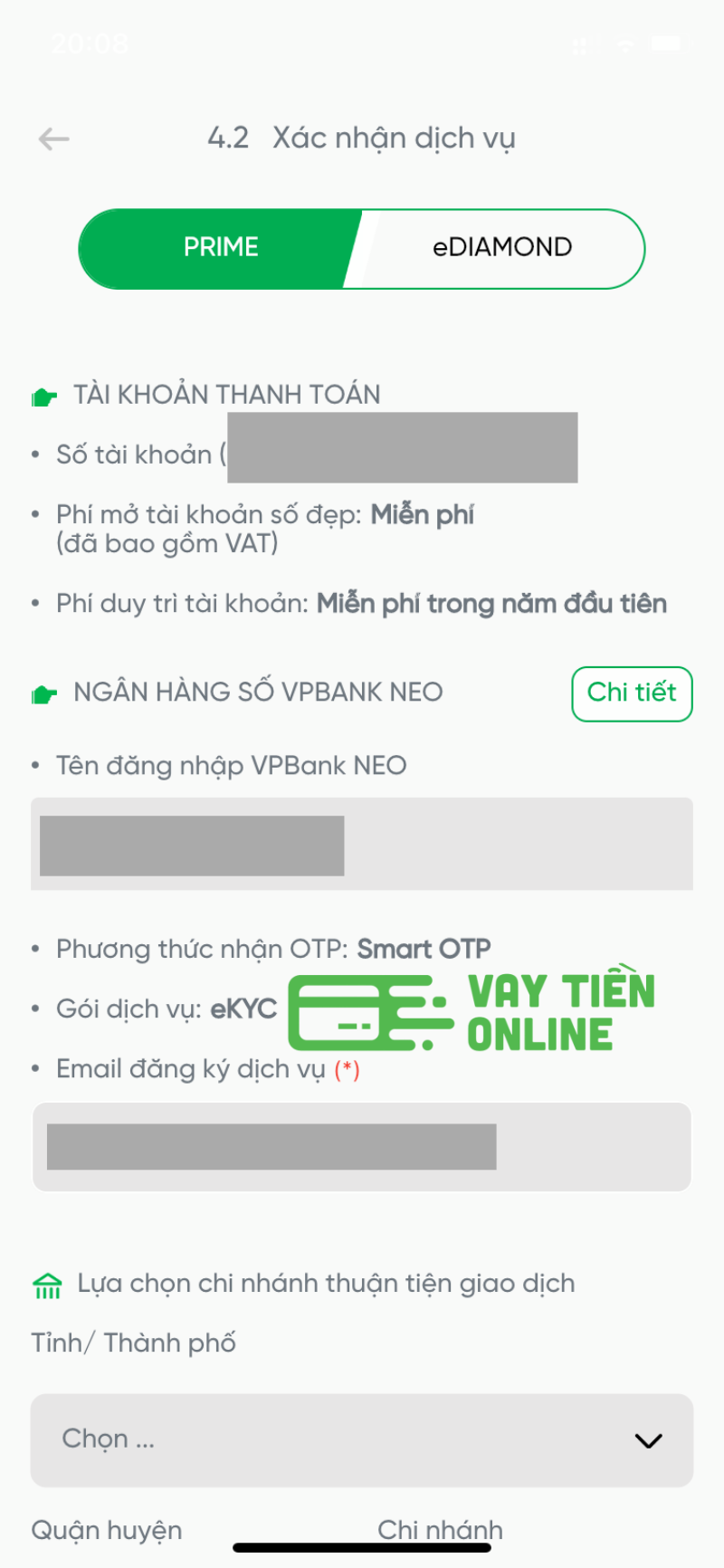 Mo tai khoan VPBank online qua app 5