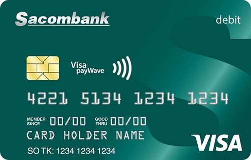 Các loại thẻ Sacombank: Thẻ nào phù hợp với bạn? 44 Sacombank Visa Debit