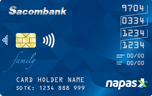 Các loại thẻ Sacombank: Thẻ nào phù hợp với bạn? 34 The noi dia NapasFamily