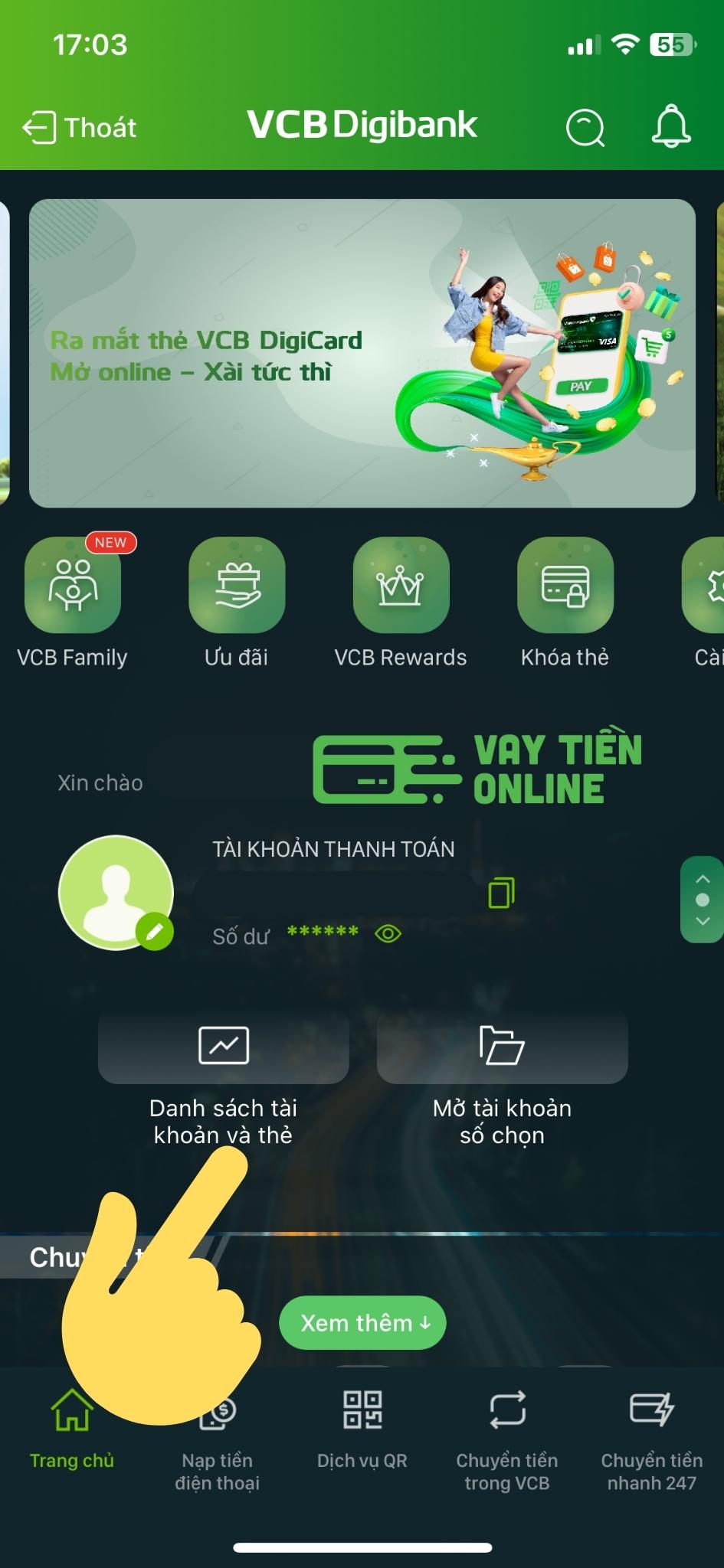 Tra cứu sổ tiết kiệm Vietcombank online