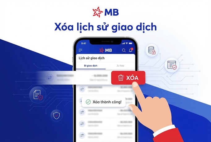Cách xóa lịch sử giao dịch MB Bank